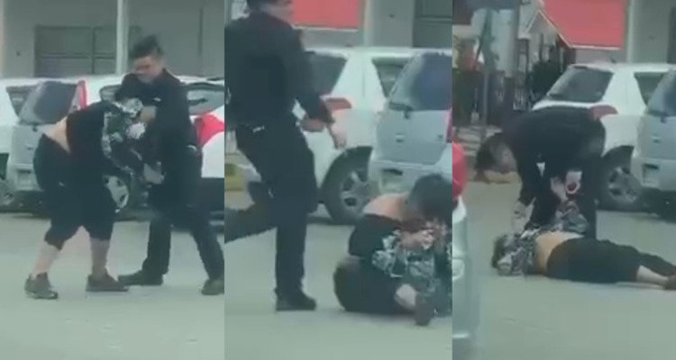 Formalizan a guardia que fue grabado cuando golpeaba a un supuesto mechero en Punta Arenas