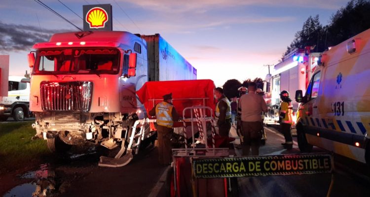 Colisión camino a Nacimiento