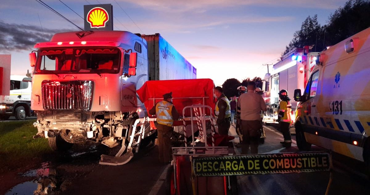 Colisión camino a Nacimiento