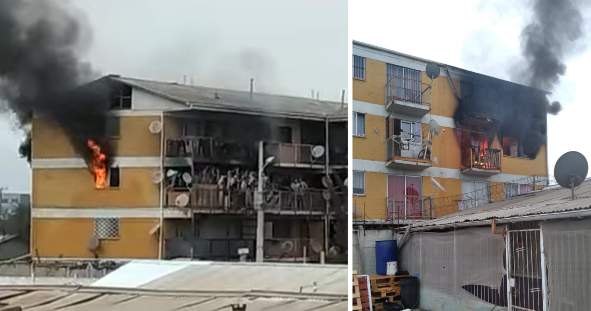 Incendio afecta a departamento en Quillota