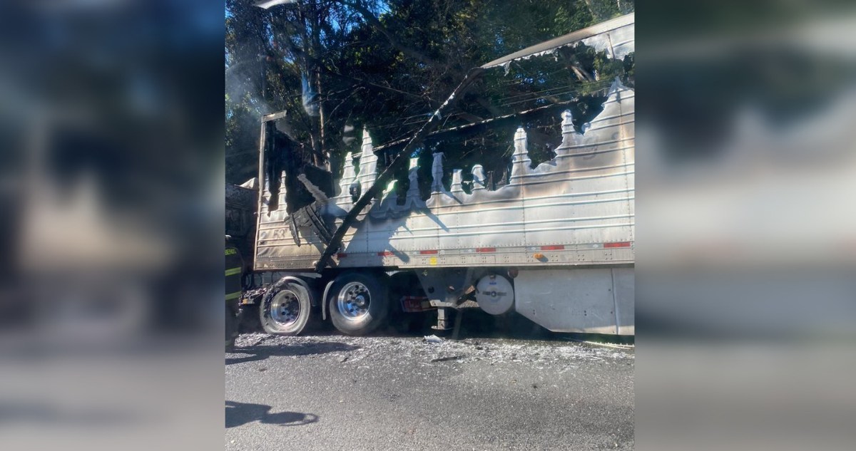 camión destruido incendio Ercilla