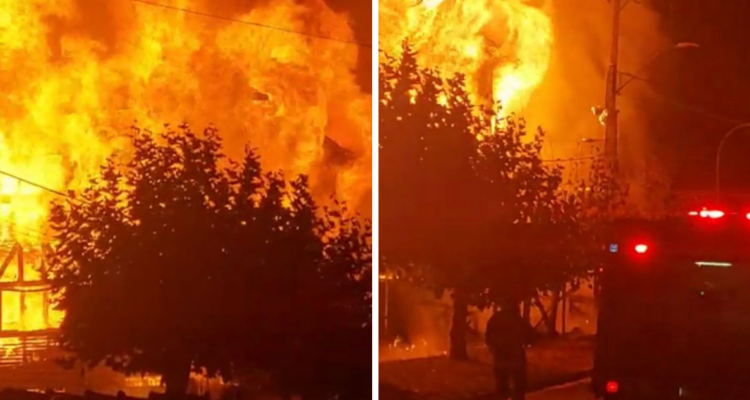 Incendio consume casona en Lautaro