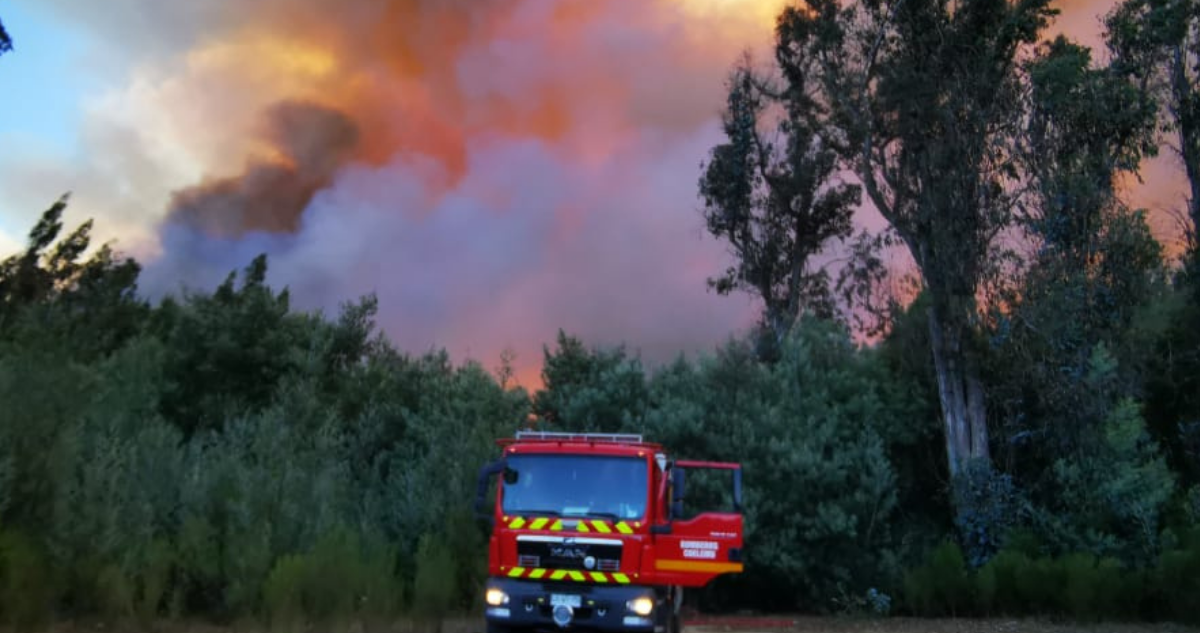 alerta roja en coelemu por incendio