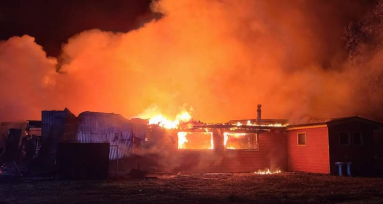 Incendio en escuela rural de SanPablo.