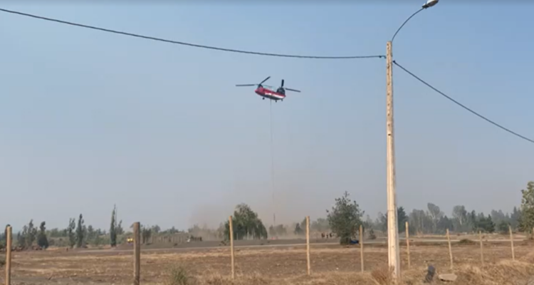incendio forestal en yumbel