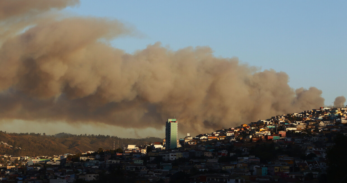 Incendio forestal Valparaíso