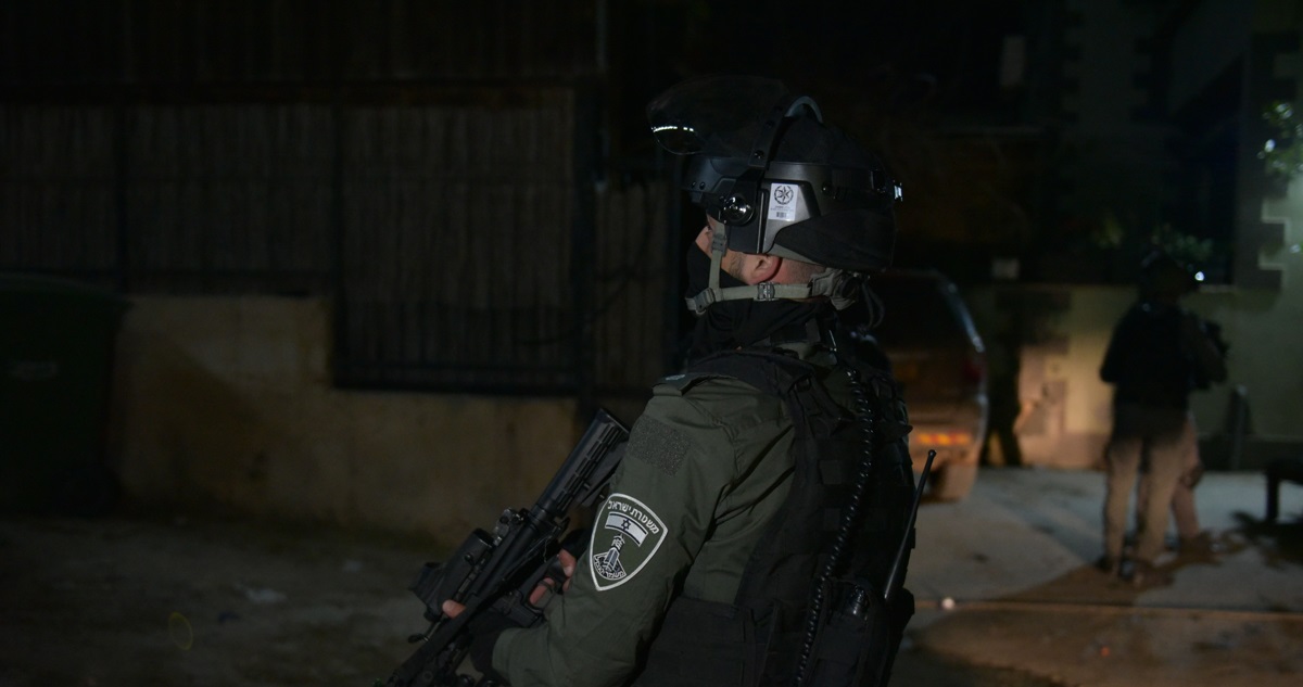 Contexto de un policía en Israel.