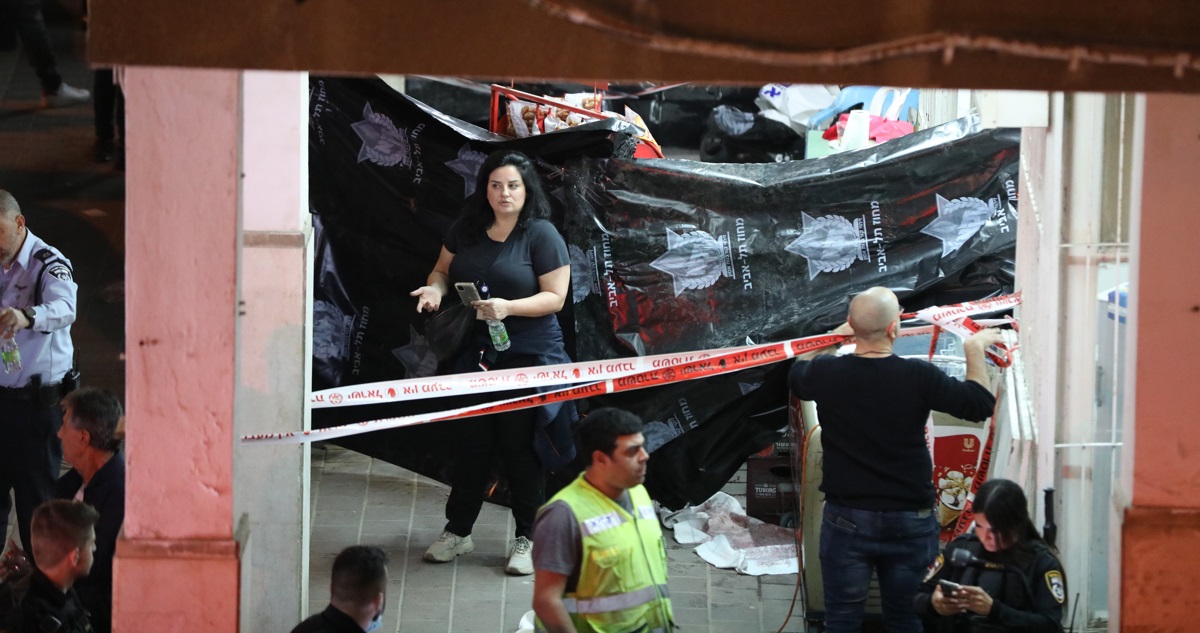 Fotografía de la escena del crimen.