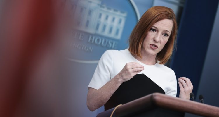 Jen Psaki, vocera del gobierno de Joe Biden.