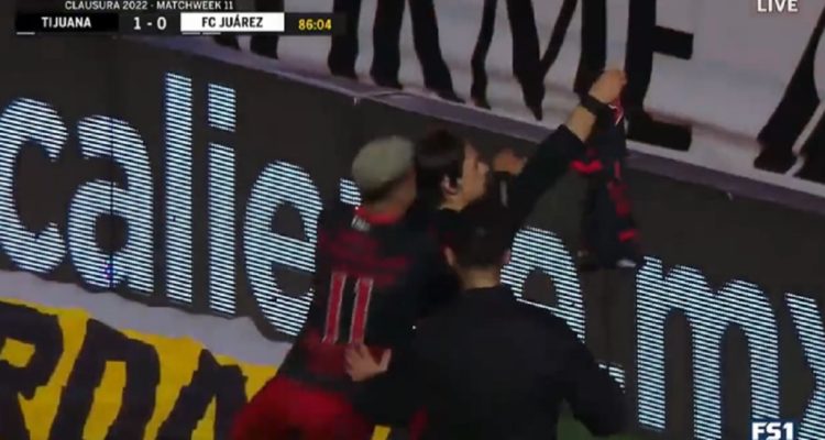 Joaquín Montecinos y su golazo que le dio el triunfo a Xolos ante Juárez