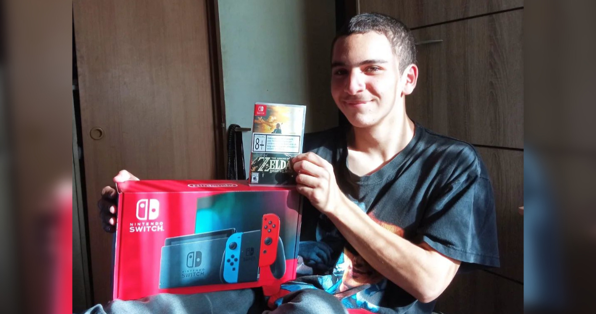 joven chileno Nintendo Switch