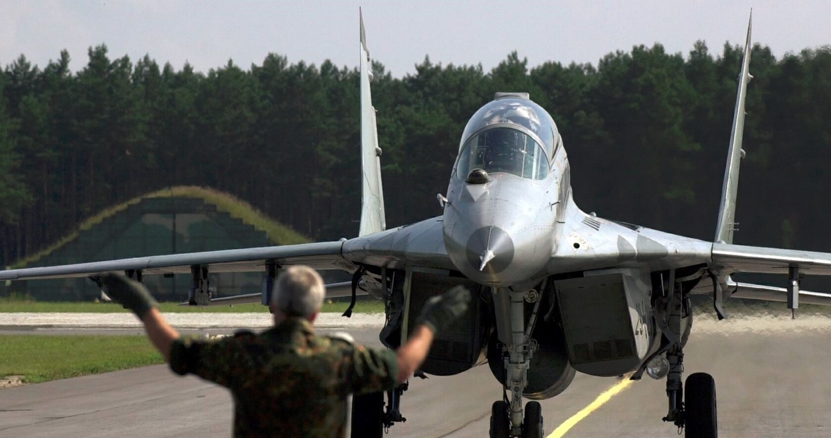Avión MiG en Polonia