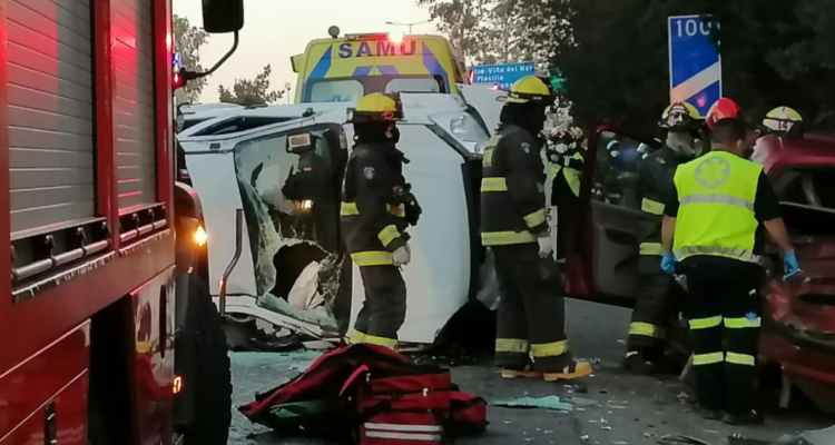 Dos lesionados por choque en la ruta 68.