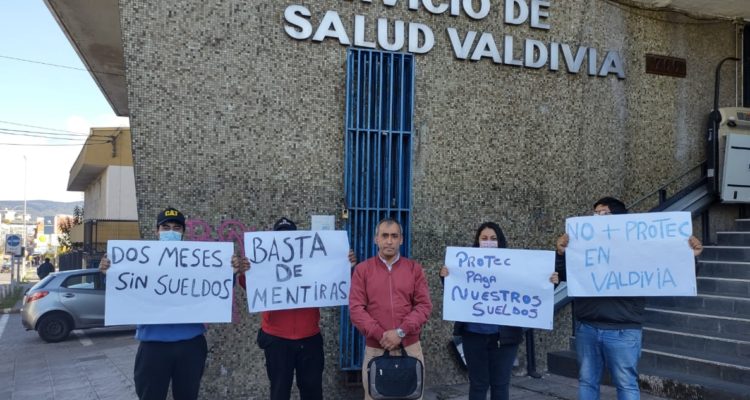 Manifestación de extrabajadores de Protec