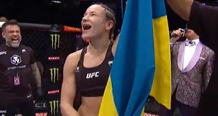 Ucraniana Moroz y su desafiante mensaje a Putin en UFC