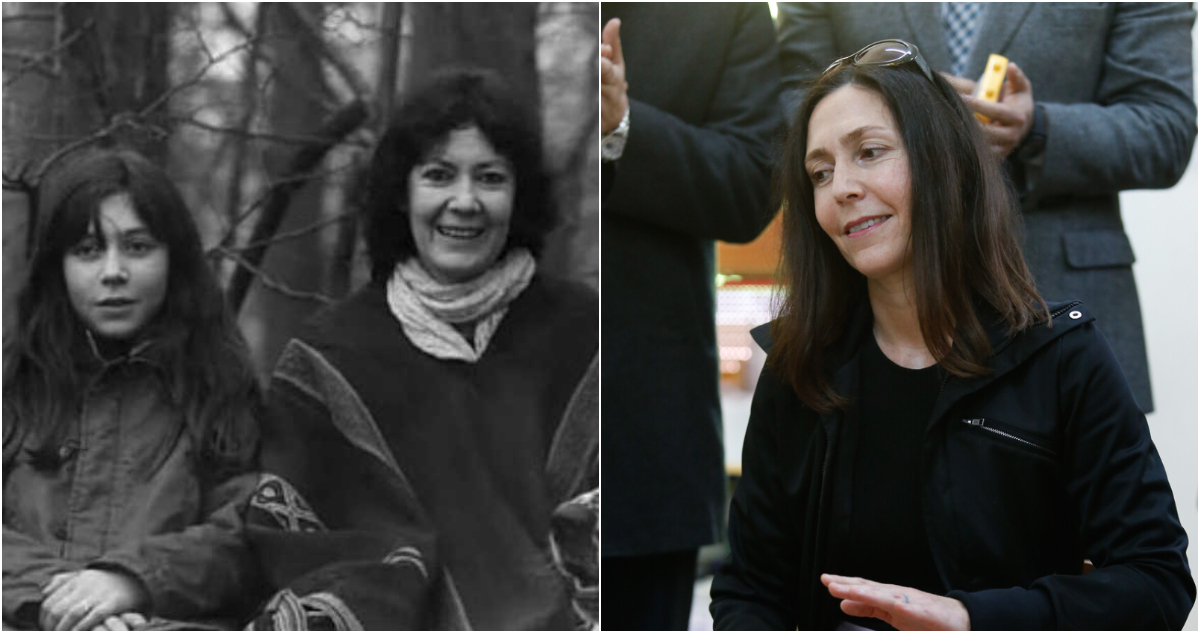 Juanita Parra y su madre