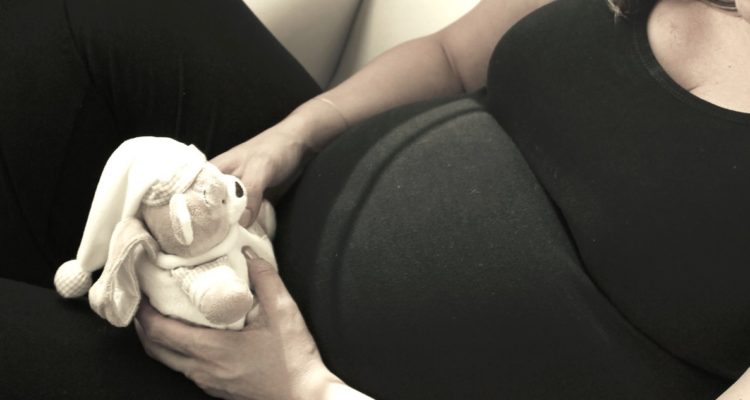 Foto de mujer embarazada