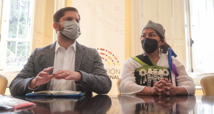 gabriel boric e elisa loncón