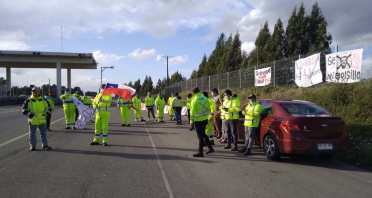 Paralización de trabajadores de concesionaria Los Lagos