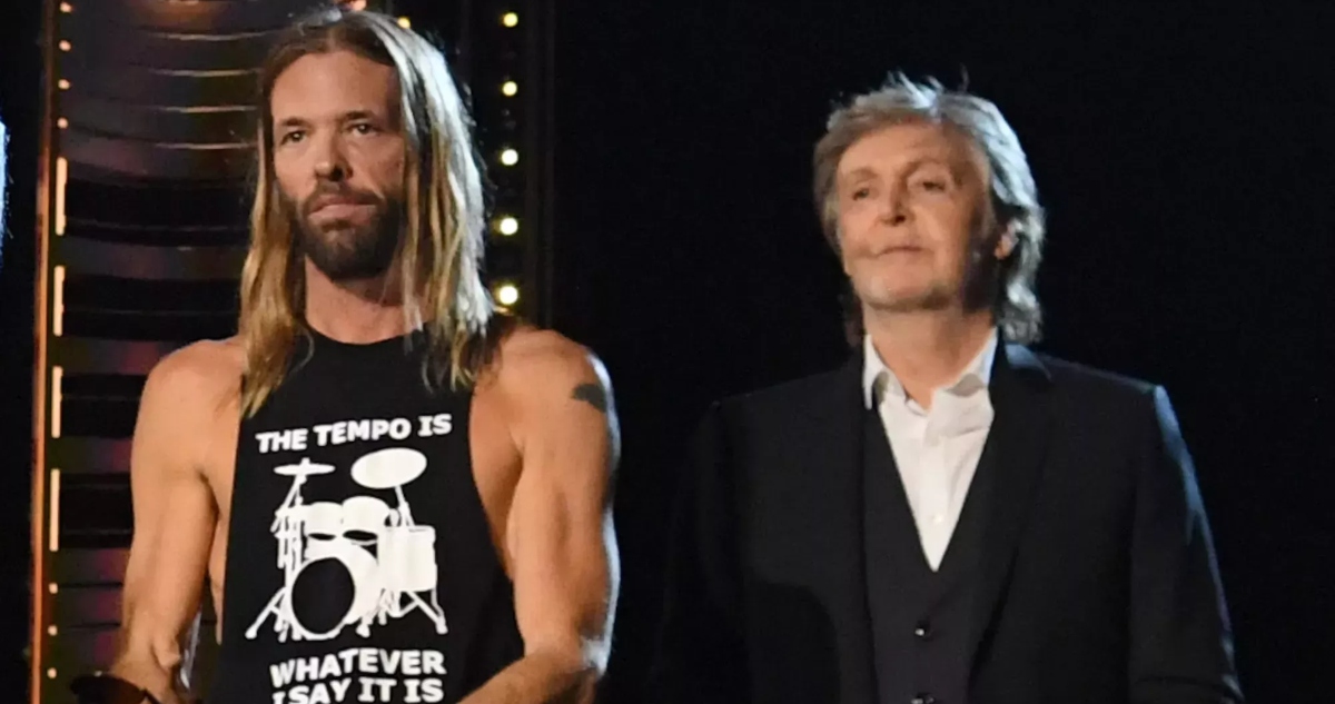taylor hawkins y paul mccartney