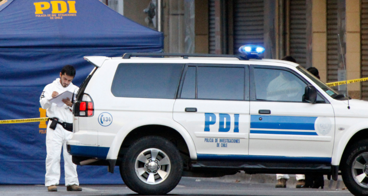PDI investigando lugar de los hechos