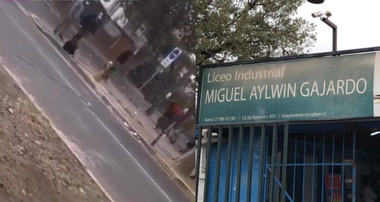 Pelea de estudiantes en San Bernardo