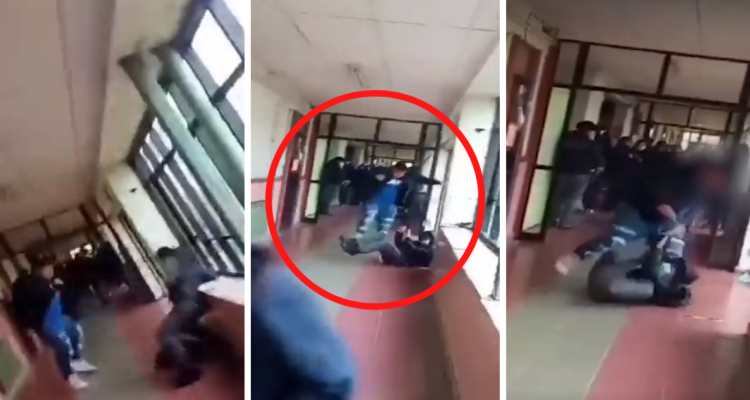 violenta pelea liceo Valdivia