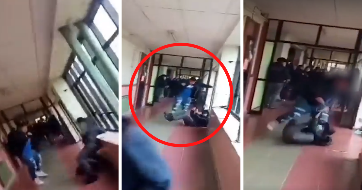 Riña en Liceo de Valdivia