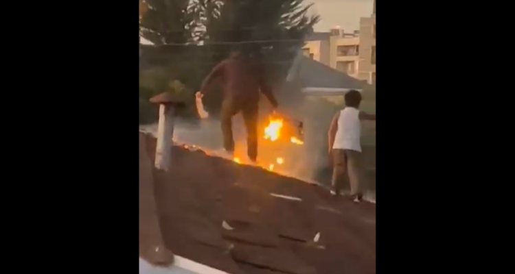 principio de incendio en residencia