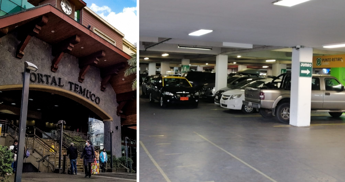 Corte prohíbe cobro de estacionamiento en el Mall Portal Temuco: empresa apeló a la Suprema