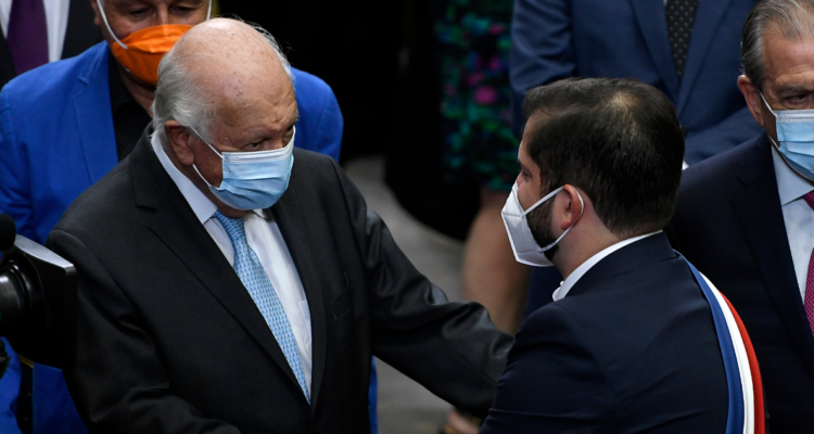 Ricardo lagos y gabriel boric