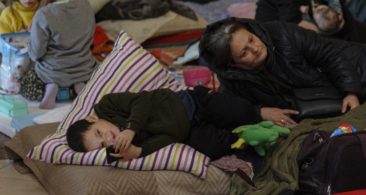 Refugiados ucranianos.