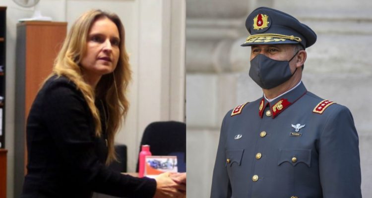 Ministra de la Corte Marcial y Ricardo Martínez