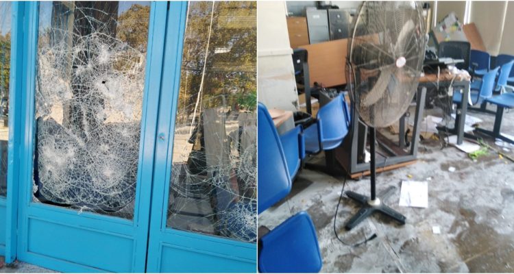 Daños en municipalidad de San Bernardo