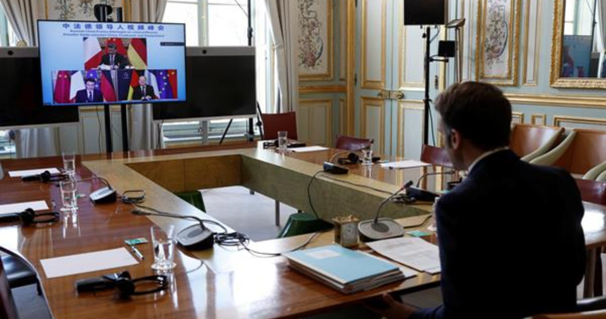 Scholz y Macron abordan la invasión rusa en Ucrania en cumbre con el presidente de China