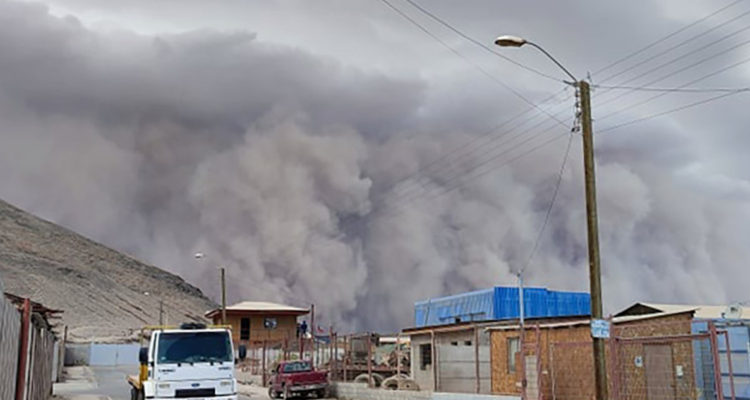 Tormenta de arena en Inca de Oro dejó 42 casas afectadas: se habilitaron albergues en escuelas