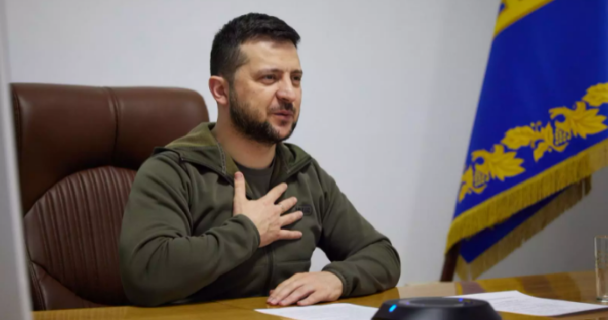 Imagen del presidente de Ucrania