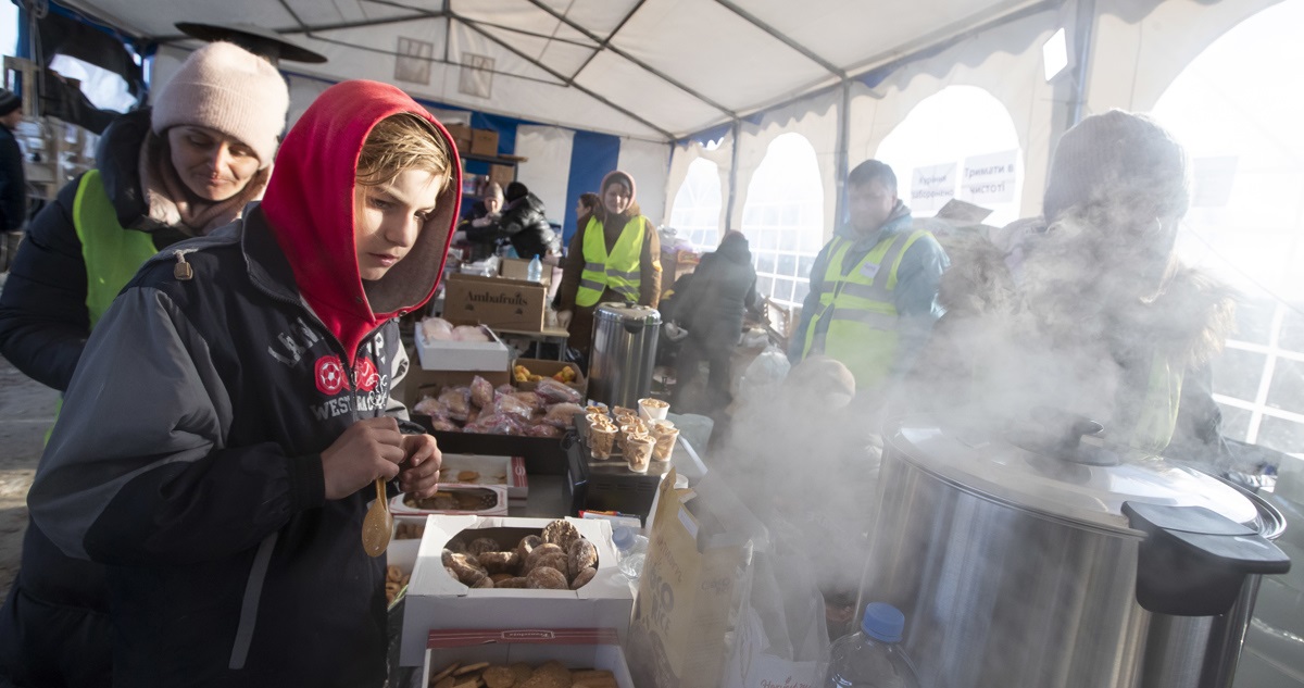 Ucranianos refugiados en Moldavia.