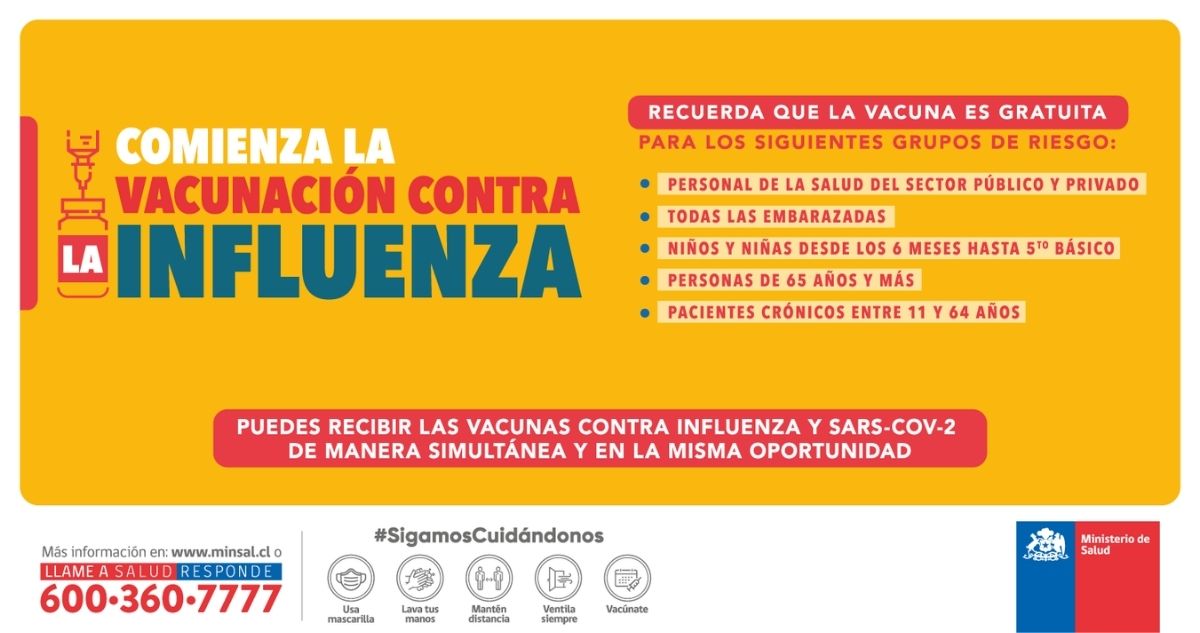 Población objetivo de la vacuna contra la influenza 2022