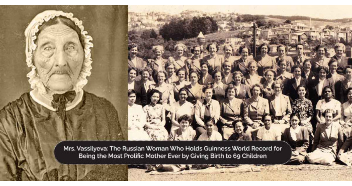 Valentina Vassilyeva es la mujer que dio a luz a 69 hijos según elGuinness World Records.