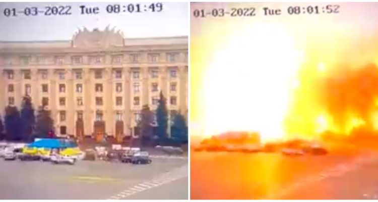 Bombardeo en Kharkiv