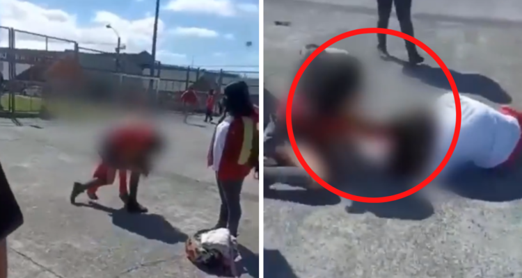 Captan violenta riña de alumnas en Osorno
