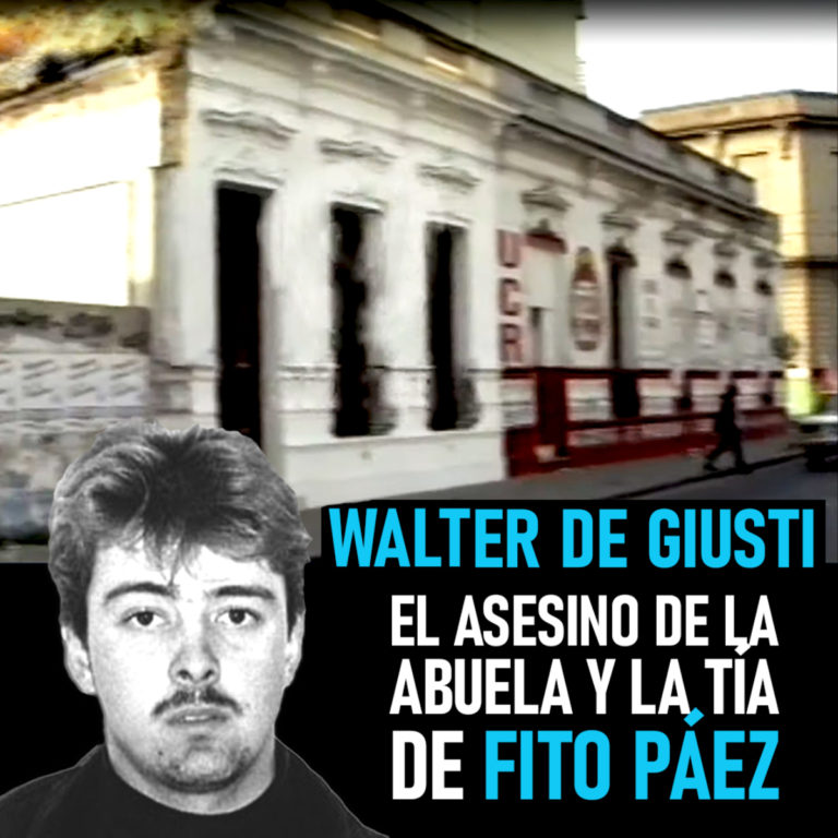 Walter de Giusti, asesino de la abuela y tía de Fito Páez, fue condenado a cadena perpetua.