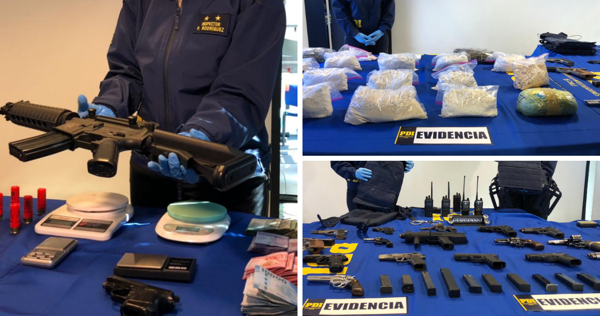 16 detenidos, 20 kilos de droga, armas y $13 millones en efectivo deja mega operativo en Los Ángeles