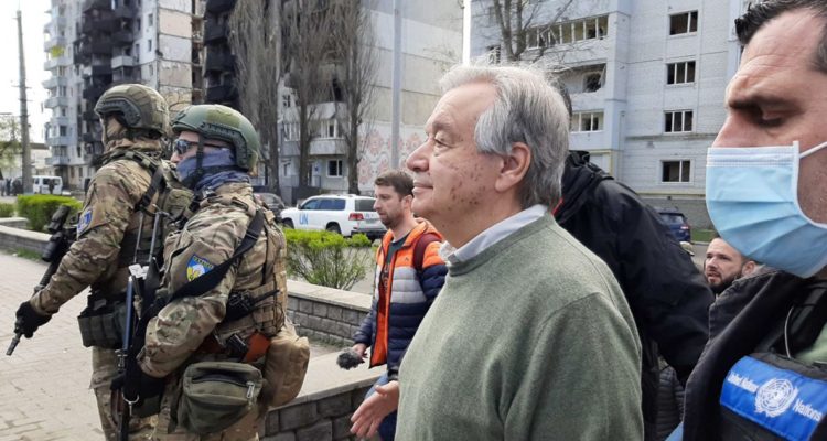 Guterres de visita en Ucrania