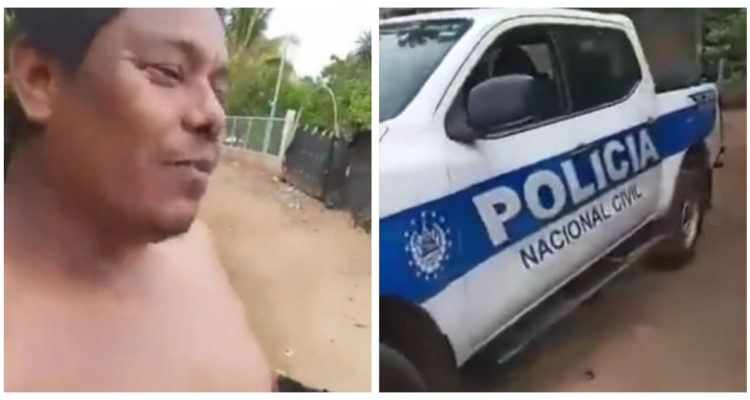 Se grabó a sí mismo: arrestan a mecánico que bromeó con robar vehículo policial en El Salvador