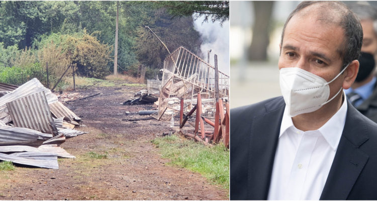 Ataque incendiario en Contulmo