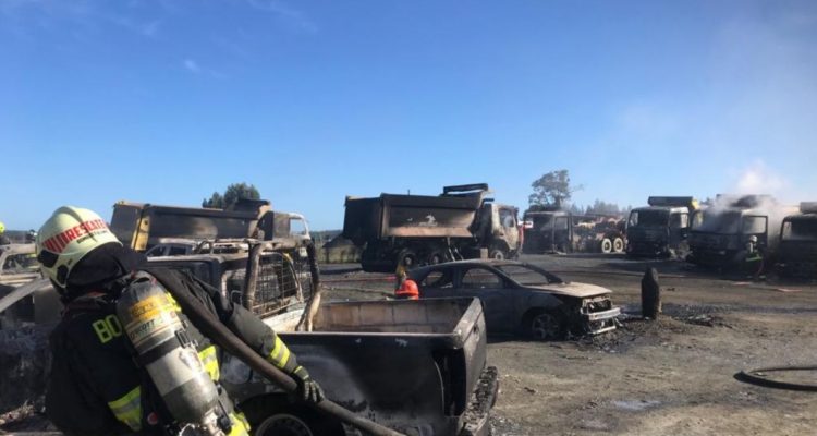 Ataque incendiario en Los Álamos