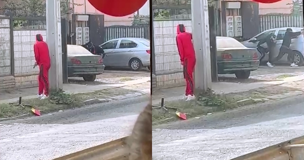 Balacera en Quilicura: video muestra cómo fue el intercambio de disparos frente a jardin infantil