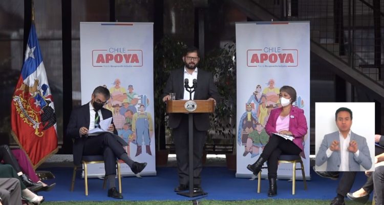 Contención de precios, extensión de IFE Laboral, entre otros: Boric anuncia el plan “Chile Apoya”
